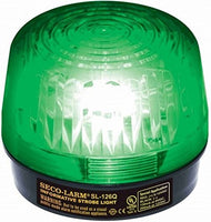 SECO-LARM SL-126Q/G Green Strobe Light; for 6- to 12-Volt use; for informative General signaling Requirements; Easy 2-Wire Installation, regardless of Voltage