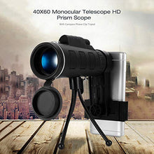 Load image into Gallery viewer, Ocamo 40X60 BAK4 Monocular Telescope HD Mini Monocular for Outdoor Hunting Camping with Phone Clip
