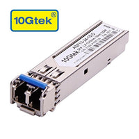 Gigabit SFP LC Single-Mode Transceiver, 1000BASE-LX Mini-GBIC Module for Mikrotik S-31DLC20D(1310nm, DDM, 10km)