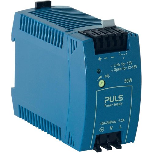 PULS Power Supply, 50W, 120-240VAC 1PH, 12-15VDC