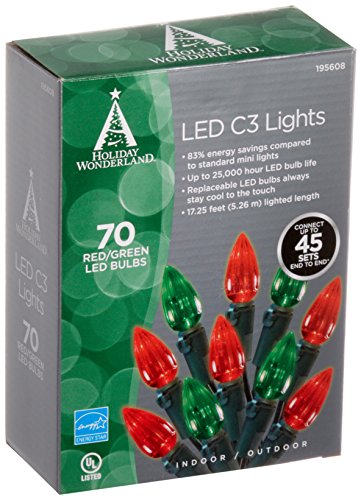 NOMA/INMLITEN-IMPORT 47703-88A 0 70 Count, Red, LED Set, Green Wire, 3