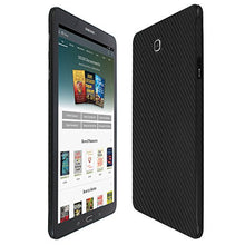 Load image into Gallery viewer, Skinomi Black Carbon Fiber Full Body Skin Compatible with Samsung Galaxy Tab E Nook 9.6 (Full Coverage) TechSkin with Anti-Bubble Clear Film Screen Protector
