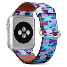 Load image into Gallery viewer, S-Type iWatch Leather Strap Printing Wristbands for Apple Watch 4/3/2/1 Sport Series (42mm) - Contemporary Art Illustration of Bauhaus Graphic Design
