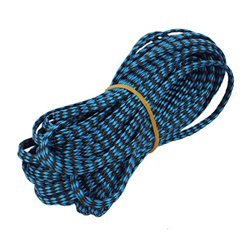 Aexit 4mm PET Tube Fittings Cable Wire Wrap Expandable Braided Sleeving Black Blue Microbore Tubing Connectors 10M Length