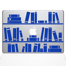 Load image into Gallery viewer, The Decal Guru 1649-MAC-15X-DB Bookshelf Library Decal Vinyl Sticker, Dark Blue, 15&quot; MacBook Pro (2016 &amp; Newer)
