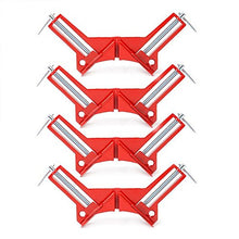 Load image into Gallery viewer, Set of 4 NUZAMAS 90 Degree 75mm/ 3 inch Right Angle Making Picture Frames Box Corner Clamps Holders Woodwork Tools
