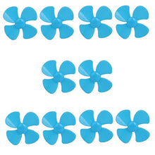Load image into Gallery viewer, uxcell 10pcs 4 Vanes RC Boat Airplane Propeller 1.6-inch Dia Brushless Motor Blue
