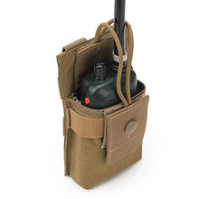 Load image into Gallery viewer, Adjustable Tactical MOLLE Interphone Pouch Short Radio Holder Tactical Radio Holster Hunting Intercom Bag
