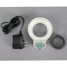 Load image into Gallery viewer, AmScope LED-144S 144 LED Adjustable Microscope Compact Ring Light + Adapter
