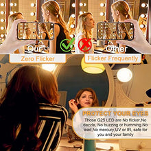 Load image into Gallery viewer, comzler LED Vanity Light Bulb, G25 Globe Light Bulbs 80W Equivalent, 2700K Soft White 900LM, Bathroom Vanity Bulbs, E26 Base Makeup Mirror Lights for Bedroom, Non-Dimmable, Pack of 4
