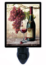 Load image into Gallery viewer, Night Light, Vin Rouge Riche, Wine Grapes, Kitchen LED Night Light
