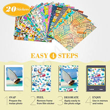 Load image into Gallery viewer, 2X Fujifilm instax Mini Instant Film (40 Exposures) + 20 Sticker Frames for Fuji Instax Prints Travel Package
