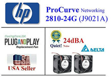 Load image into Gallery viewer, HP 2810-24G Set of 2x Quiet Fans for HP ProCurve 2810-24G (J9021A) 24dBA Best for Home Networking

