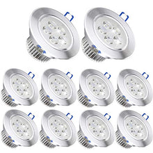 Load image into Gallery viewer, Pack of 10,Pocketman 110V 5W LED Ceiling Light Downlight,Warm White Spotlight Lamp Recessed Lighting Fixture,with LED Driver
