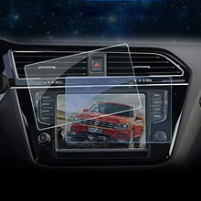 Load image into Gallery viewer, ITrims Car Accessories for Volkswagen VW Tiguan Second Generation 2017 2018 GPS Navigation Screen Protector Anti-Fingerprint Tempered Films Only for High-Equipped with Navigation Function
