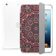 Load image into Gallery viewer, CasesByLorraine Apple New iPad 9.7&quot; (2017) Case, Pink Mandala Floral Pattern Stylish Smart Cover for New iPad 9.7 inch (2017) with auto Sleep &amp; Wake Function - N15
