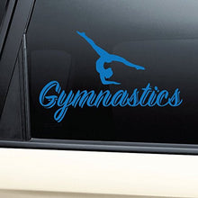 Load image into Gallery viewer, Nashville Decals Gymnastics Vinyl Decal Laptop Car Truck Bumper Window Sticker - Blue
