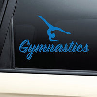 Nashville Decals Gymnastics Vinyl Decal Laptop Car Truck Bumper Window Sticker - Blue