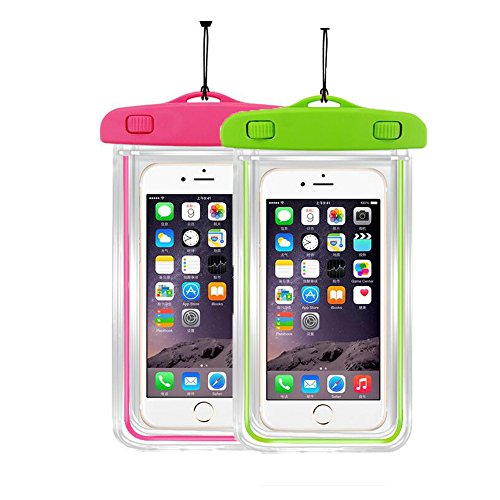 [2pack]Waterproof Case Universal CellPhone Dry Bag Pouch CaseHQ for Apple iPhone 8,8plus,7,7plus, 6S, 6, 6S Plus, SE, 5S, Samsung Galaxy s8,s8plus,S7, S6 Note 7 5,HTC LG Sony Nokia up to 5.8