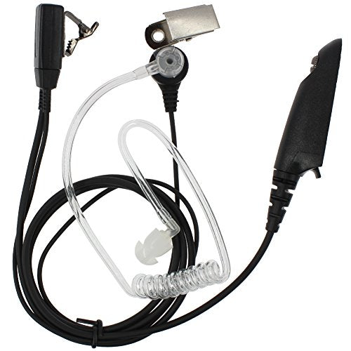 TENQ Covert Acoustic Tube Earpiece Headset for Motorola Gp328 Gp340 Gp360 Gp380 Gp640 Gp680 Gp1280 Two Way Radio