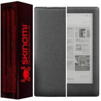 Skinomi Brushed Steel Full Body Skin Compatible with Kobo Aura HD (e-Reader)(Full Coverage) TechSkin with Anti-Bubble Clear Film Screen Protector