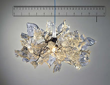 Load image into Gallery viewer, Lamp Shade - Pendant Transparent Flowers and Leaves - Hanging Light - Ceiling Lights for Home &amp; Kitchen - Light Fixtures Unique Decorations for Home and Office
