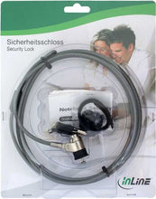 Load image into Gallery viewer, InLine 55703Notebook Security Lock with Keys (4.4mm x 2m)
