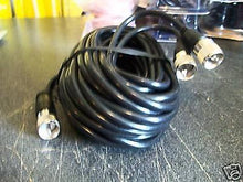 Load image into Gallery viewer, 12&#39; CO-PHASE BLACK COAXIAL COAX CABLE RG59AU PLUG TO PLUG PL259s CONNECTORS ~NEW
