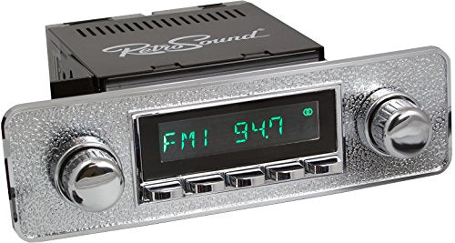 Retro Manufacturing HC-302-06-76 Hermosa Direct-Fit Radio for Classic Vehicle (Face & Buttons and Faceplate)