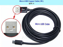 Load image into Gallery viewer, 9 Feet/3M Micro-USB to USB 2.0 Sync Data Charging Cable Cord Wire for Samsung, Huawei, Nexus, LG, HTC, Motorola, BlackBerry, Android Smartphones,Tablets and More USB 2.0 Supported Devices
