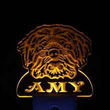 Load image into Gallery viewer, ADVPRO ws1076-tm Mongrel Dog Personalized Night Light Name Day/Night Sensor LED Sign
