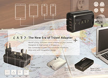Load image into Gallery viewer, CARD Travel Adapter with 4 USB Ports -Black

