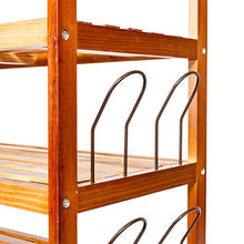 Load image into Gallery viewer, NOTTAG ? Ship from US Warehouse? Simple 5-Tier Wooden Shoe Rack with 6 Pair Shoe Form Wood, Keep Your Shoes neatly Organized
