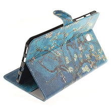 Load image into Gallery viewer, UUcovers Case for Samsung Galaxy Tab S2 8.0 inch (SM-T710/T715), Slim Lightweight Van Gogh Oil Painting Folio Stand Synthetic Leather Magnetic Wallet Cover with Pocket Card Holder, Almond Blossom
