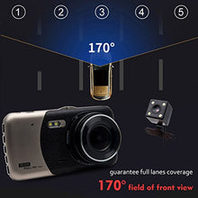Load image into Gallery viewer, Dash Camera for Cars, Maso 4&quot; 1080P HD Dual Lens DVR IPS FHD Dashboard Cam 170 Wide Angle in Car Vehicle Driving DVR Recorder with G-Sensor Parking Monitor WDR Loop Recording Night Vision
