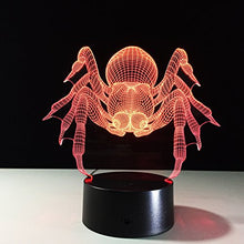 Load image into Gallery viewer, LEDMOMO 3D LED Night Lamp Visualization Illusion 7 Color Change Touch Button Switch USB Powered Amazing Art Optical Unique Light
