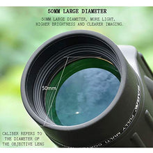 Load image into Gallery viewer, 12X50 High Powered Monocular - Bright and Clear Range of View - Single Hand Focus - Waterproof - Fogproof - for Bird Watching, and Watching Wildlife

