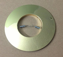 Load image into Gallery viewer, 6&quot; RECESSED Can LIGHT Open Metal TRIM RING R30 PAR30 SHINY GOLD BRASS REFLECTOR
