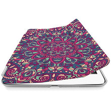 Load image into Gallery viewer, CasesByLorraine Apple iPad Pro 9.7&quot; Case, Purple Mandala Floral Pattern Stylish Smart Cover for iPad Pro 9.7 inch with auto Sleep &amp; Wake Function - N15
