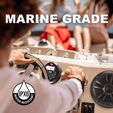 Load image into Gallery viewer, BOSS Audio Systems MCKGB350B.6 Weatherproof Marine Gauge Receiver and Speaker Package - IPX6 Receiver, 6.5 Inch Speakers, Bluetooth Audio, USB/MP3, AM/FM, NOAA Weather Band Tuner, No CD Player
