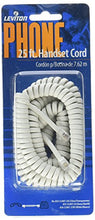 Load image into Gallery viewer, Leviton Ivory 25ft Telephone Cord Handset 42407-25I
