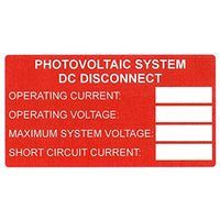 HellermannTyton 596-00241 DC Disconnect Label