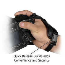 Load image into Gallery viewer, Fotodiox Camera Hand Strap - Padded Leather Hand Strap for DSLR and Mirrorless Cameras
