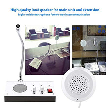 Load image into Gallery viewer, Intercom Dual Way System,Mic Speaker Window Counter Interphone Drive Thru Speaker through Store Glass Counter Interphone for Bank Office Store Bus Station Security Company
