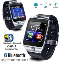 Load image into Gallery viewer, Indigi 2-in-1 Interconvertible GSM + Bluetooth Smart Watch and Phone Unlocked! (Silver)
