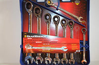 GearWrench KDT-9543 Metric Reversible Combination Ratcheting Wrench Set - 12 Point