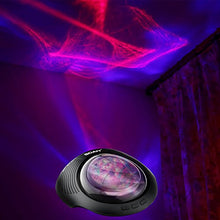 Load image into Gallery viewer, SOAIY Aurora Night Light Projector and Sleeping Soothing White Noise Sound Machine for Baby, Kids, Adults with Bluetooth 4.1, Timer, Remote, 6 Soother Sounds, 7 Lighting Modes for Kids Room
