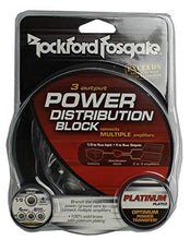 Load image into Gallery viewer, 4) ROCKFORD FOSGATE RFD4 0/1/4-Gauge Ga Car Audio Distribution Blocks 1-In 3-Out
