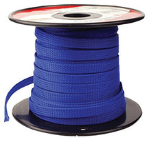 Load image into Gallery viewer, BLUE 3/8 100FT BRAIDED EXPANDABLE FLEX SLEEVE WIRING HARNESS LOOM WIRE COVER
