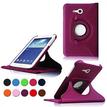 Load image into Gallery viewer, Samsung Galaxy Tab E Lite 7.0&quot; Tablet Case,Flying Horse 360-degree Rotating Stand PU Leather Case Cover for Tab E Lite 7 inch SM-T110 SM-T111, SM-T113 ?Purple?
